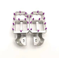 Chrome Surron upgraded pegs